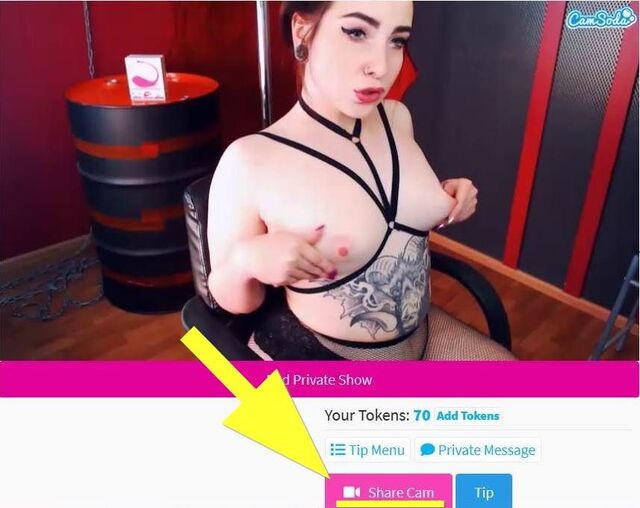 CamSoda share your cam on a computer