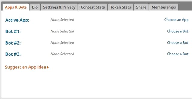 Broadcaster settings section