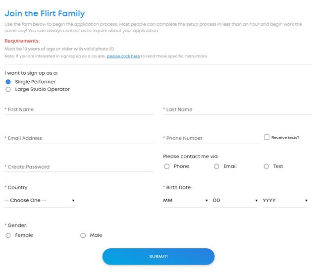 Enter your personal details in this form