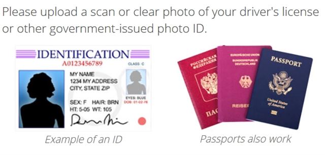 Examples of valid photo ID
